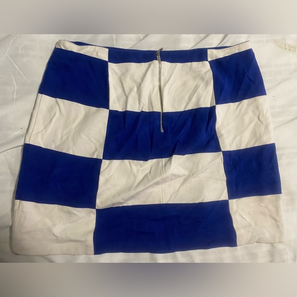 Banana Republic Skirts Blue And White Checkered Skirt Poshmark
